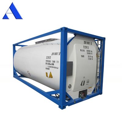 316L/SAN50028-7/WNr 1.4402/1.4404 Υλικό 25000 λίτρα SS316L Πάρκα και Σκέλες UN T11 20ft Ethanol ISO δεξαμενή