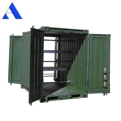 8ft x 5ft Μίνι αποθήκευση Shipping Container με διπλή πίσω πόρτα Τελική ξηρό χάλυβα / κόρτεν υλικό Εύκολο και ευπροσάρμοστο