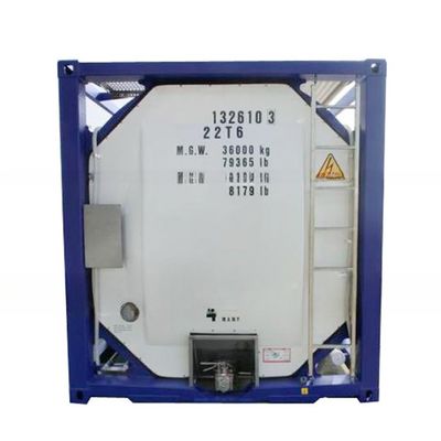 316L/SAN50028-7/WNr 1.4402/1.4404 Υλικό 25000 λίτρα SS316L Πάρκα και Σκέλες UN T11 20ft Ethanol ISO δεξαμενή