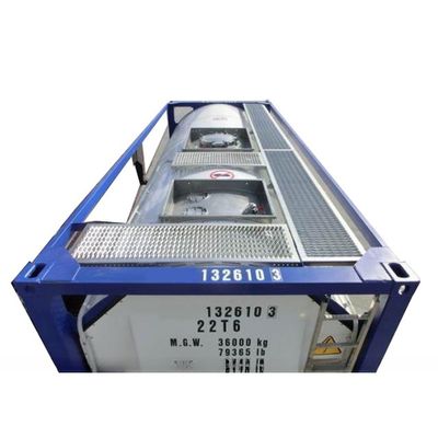 316L/SAN50028-7/WNr 1.4402/1.4404 Υλικό 25000 λίτρα SS316L Πάρκα και Σκέλες UN T11 20ft Ethanol ISO δεξαμενή