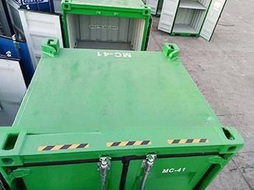 6ft DNV 2.7-1 Standard Cargo Carrying Units CCU Κλειστό κουτί γεώτρησης 6 πόδια Mini Offshore Container Sling Set Προαιρετικό