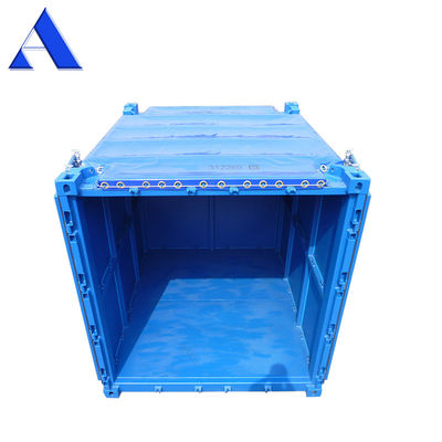 10ft DNV 2.7-1 Offshore Open Top Container με κάλυψη από σανίδα συμμορφώνεται με τις απαιτήσεις πετρελαϊκής και φυσικής πλατφόρμας στην ανοικτή θάλασσα