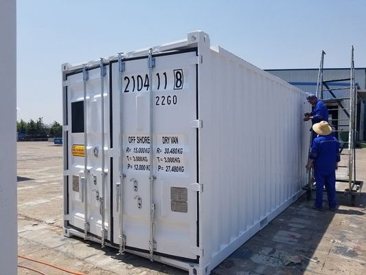 20ft Offshore Container DNV 2.7-1 Standard 6m Oil Drilling Closed Box 20ft Length Steel Floor Προαιρετική σχοινί