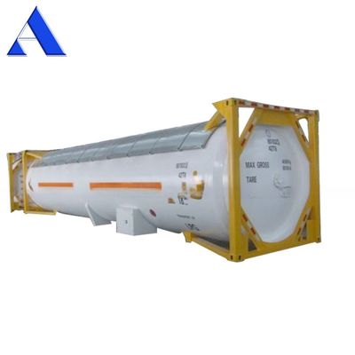 40ft ISO δεξαμενή φυσικού αερίου 52.5 CBM UN T50 για συμπιεσμένο υγροποιημένο LPG χλώριο αμμωνία υψηλής χωρητικότητας ISO δεξαμενή
