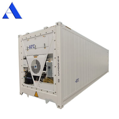 40ft Reefer βαθιά έκρηξη Feezer δοχεία Πολυουρεθάνιο μονωμένο Θερμο King ψυγείο για 60 βαθμούς Φρέσκια αποθήκευση τόνου
