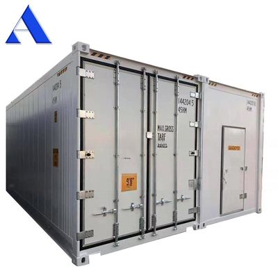 Κτίριο 40ft Reefer Κωνέταρα 40HQ Ψυχρό δωμάτιο Αποθήκευση Πιστοποιημένο CSC χάλυβα και επίπεδο πάτωμα