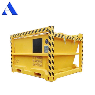 1115KGS Tare Μάζα Offshore Cutting Mud Skip BV Πιστοποιημένο κλειστό δοχείο για γεωτρήσεις -20 C Σχεδιασμός DNV 2.7-1 Πρότυπο