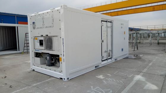 Κλιματιστή μεταφοράς 20ft Reefers Container με πλευρική πόρτα Αλουμίνιο κάτω Θερμο βασιλιάς ψυγείο