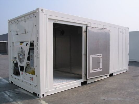 Κλιματιστή μεταφοράς 20ft Reefers Container με πλευρική πόρτα Αλουμίνιο κάτω Θερμο βασιλιάς ψυγείο