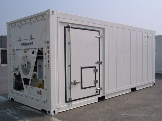 Κλιματιστή μεταφοράς 20ft Reefers Container με πλευρική πόρτα Αλουμίνιο κάτω Θερμο βασιλιάς ψυγείο