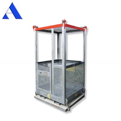 45C Γωνία ανύψωσης 3CBM DNV 2.7-1 Χάλυβα στεγνό δοχείο Offshore προσωπικό καλάθι μεταφοράς με πιστοποιητικά CSC και BV