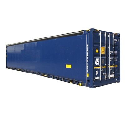 45ft High Cube PVC Curtain Side Door CSC Certified Dry Shipping Container με εσωτερικές διαστάσεις 13556 x 2420 x 2474 mm