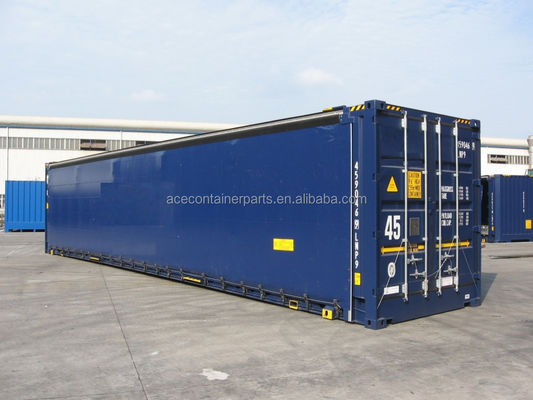 45ft High Cube PVC Curtain Side Door CSC Certified Dry Shipping Container με εσωτερικές διαστάσεις 13556 x 2420 x 2474 mm