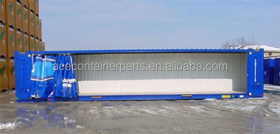 45ft High Cube PVC Curtain Side Door CSC Certified Dry Shipping Container με εσωτερικές διαστάσεις 13556 x 2420 x 2474 mm