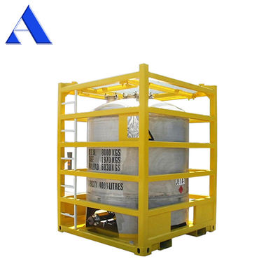 2900L-5000L χωρητικότητα κατακόρυφη offshore δεξαμενή δοχείου με το πλαίσιο ανύψωσης συγκόλληση συγκόλληση συγκόλληση καθαρισμός οξέος και παθητικοποίηση φινίρισμα