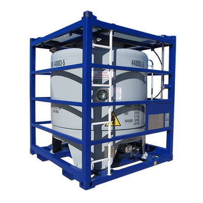 2900L-5000L χωρητικότητα κατακόρυφη offshore δεξαμενή δοχείου με το πλαίσιο ανύψωσης συγκόλληση συγκόλληση συγκόλληση καθαρισμός οξέος και παθητικοποίηση φινίρισμα