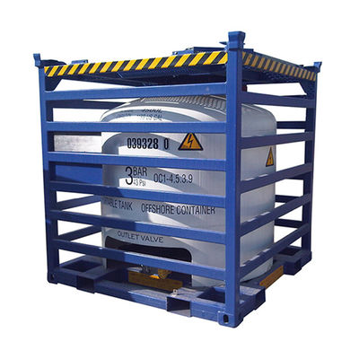 2900L-5000L χωρητικότητα κατακόρυφη offshore δεξαμενή δοχείου με το πλαίσιο ανύψωσης συγκόλληση συγκόλληση συγκόλληση καθαρισμός οξέος και παθητικοποίηση φινίρισμα