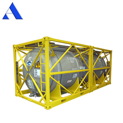 16000L DNV 2.7-1 Τυποποιημένο 20ft Frame UN T11 Ατσάλι Tote Offshore Tank Container για Διεθνή Μεταφορά