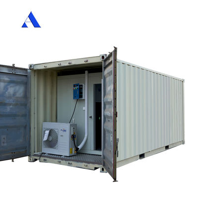 20ft Reefer κοντέινερ Ψυχρή αποθήκη με αλουμίνιο T-Bar πάτωμα και R134a/R404A ψυκτικό