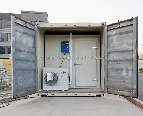 20ft Reefer κοντέινερ Ψυχρή αποθήκη με αλουμίνιο T-Bar πάτωμα και R134a/R404A ψυκτικό