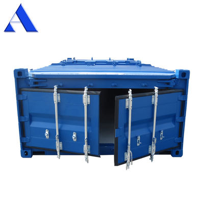 20ft Half Height Soft Open Top Container με κάλυψη οροφής από σανίδα BV Certified High Capacity Bulk Ore Storage Solution