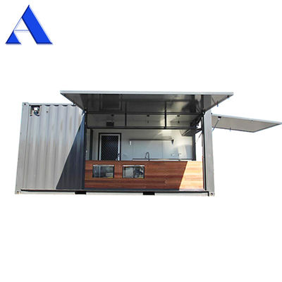 Κουζίνα εμπορικής χρήσης 20ft Mobile Shipping Container με σύγχρονο σχεδιασμό και προσαρμογή Corten-A