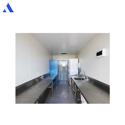 Κουζίνα εμπορικής χρήσης 20ft Mobile Shipping Container με σύγχρονο σχεδιασμό και προσαρμογή Corten-A