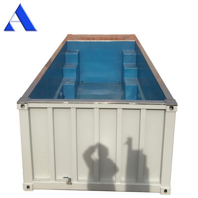 Εξωτερική πισίνα 20ft 30ft 40ft Shipping Container με διήθηση και προσαρμοσμένο χρώμα