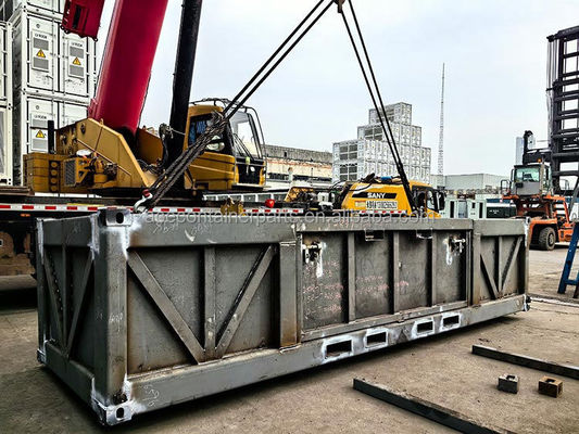 DNV 2.7-1 / ISO 10855 Πρότυπο 6.6m Offshore Cargo Basket με 4 πόδια κατασκευασμένο από χάλυβα Corten και πιστοποιημένο από BV
