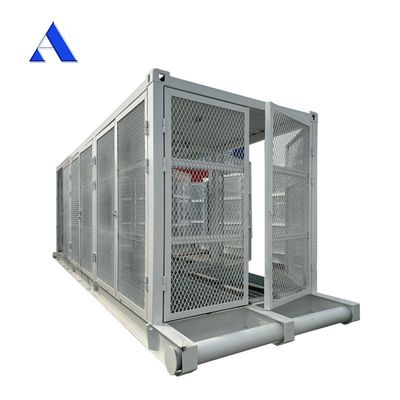 Υψηλής χωρητικότητας 20 ποδιών δοχείο πλοήγησης Φρέμα δροσερό για μεταβλητή συχνότητας κινητήρα συμπιεστή και μετασχηματιστή ισχύος