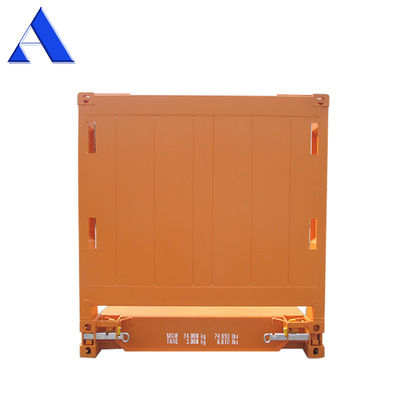 20ft 20ft 20 Flat Rack Flatrack Container Ocean Shipping Containers Tare Βάρος 2750KGS Υποστρώμα 28mm Πλάιγουντ Υποστρώμα