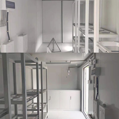 Μέγιστο ακαθάριστο βάρος 4600KGS Προσυσκευασμένο χαλυβουργείο από χάλυβα ράφι και ράφι κρεμαστήρα 20ft τροποποιημένο εργοστάσιο εμπορευματοκιβωτίων