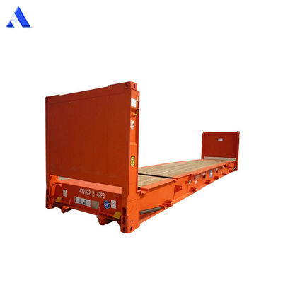 20ft 20ft 20 Flat Rack Flatrack Container Ocean Shipping Containers Tare Βάρος 2750KGS Υποστρώμα 28mm Πλάιγουντ Υποστρώμα