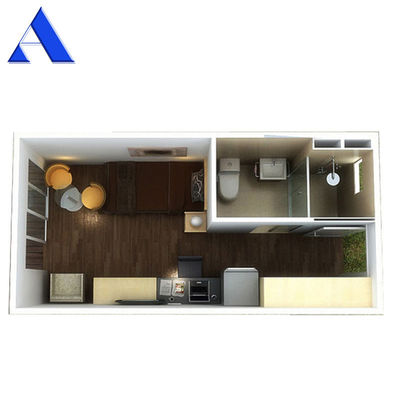 Προσαρμοσμένο Luxury Prefab Container House Ευέλικτο σχέδιο με παράθυρο αλουμινίου και 20ft Shipping Container