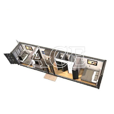 Προσαρμοσμένο Luxury Prefab Container House Ευέλικτο σχέδιο με παράθυρο αλουμινίου και 20ft Shipping Container