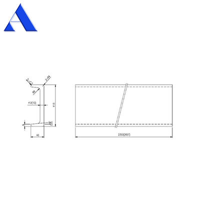 12 mm RCP Corner Post Shipping Container Ανταλλακτικά και αξεσουάρ με επικάλυψη πρώτης βάσης από ψευδάργυρο