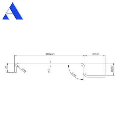 12 mm RCP Corner Post Shipping Container Ανταλλακτικά και αξεσουάρ με επικάλυψη πρώτης βάσης από ψευδάργυρο
