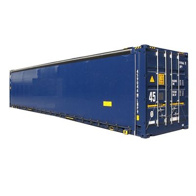 12192 x 2550 x 2896 mm Υψηλός κύβος 40ft εμπορευματικός εμπορευματοκιβώτιο με PVC κουρτίνα πλευρική πόρτα