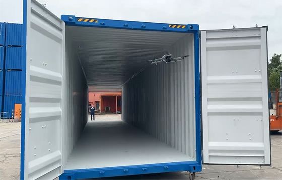 108 CBM χωρητικότητα Διπλή πόρτα 6mm χάλυβα πάτωμα 2591mm πλάτος ρυμουλκούμενο και σιδηροδρομική οδός 53ft μήκος 53 πόδια εμπορευματοκιβώτιο