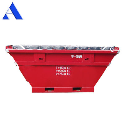 3789mm μήκος 6.5 CBM DNV Standard Steel Offshore Waste Skip Onshore Σκουπιευτήρα σκουπιδιών Μεταφορά για την απόρριψη αποβλήτων