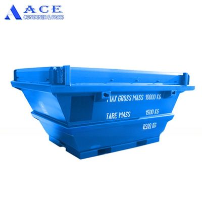 3789mm μήκος 6.5 CBM DNV Standard Steel Offshore Waste Skip Onshore Σκουπιευτήρα σκουπιδιών Μεταφορά για την απόρριψη αποβλήτων