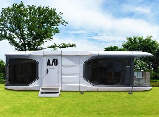 2024 Prefab Luxury Modular Modern Apple Cabin Space Capsule Container House Maison Capsule Spatiale για το Mgo Board και το δάπεδο PVC