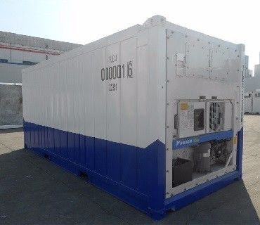 27 CBM Δυνατότητα Θερμοκράτορας Μονάδα ψύξης 20ft Offshore ψυγείο εμπορευματοκιβώτιο με DNV 2.7-1 Πρότυπο και μεταφορέα