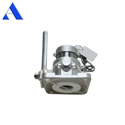 500 mm Manhole 3''BSP SS316 Βότια εκφόρτιση βαλβίδα πεταλούδας για πλαστικό κάλυμμα εγγράφων ISO δεξαμενή δοχείο