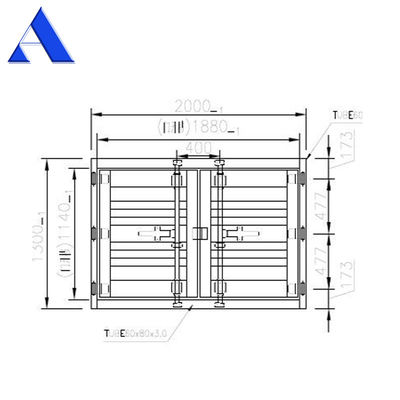 20ft και 40ft ξηρό φορτίο Shipping Container πίσω ή πλευρικές πόρτες Τελειωμένη επιφάνεια Standard μέγεθος Σύμφωνα με τις απαιτήσεις σας