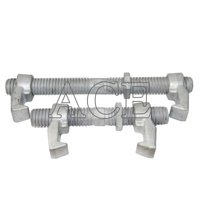 Σφυρηλατημένο χάλυβα 260mm 380mm Lashing Twist Lock Double Clamp ISO Shipping Container Bridge Fitting Container Lashing Equipment