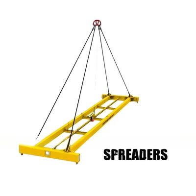 Κατάσταση 42 τόνων ωφέλιμο φορτίο 40ft Shipping Container Spreader ημιαυτόματες δομές ανύψωσης με διάμετρο σλίγκαν 12118 x 2438 mm