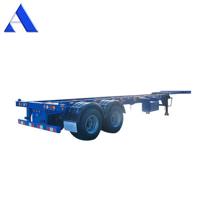 12R22.5 Linglong Tire 2 Axle 40ft 20ft Shipping Chassis με Gooseneck Skeleton Truck Frame Semi-Trailer Container (Σκελετό φορτηγού)