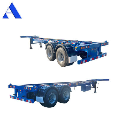 12R22.5 Linglong Tire 2 Axle 40ft 20ft Shipping Chassis με Gooseneck Skeleton Truck Frame Semi-Trailer Container (Σκελετό φορτηγού)