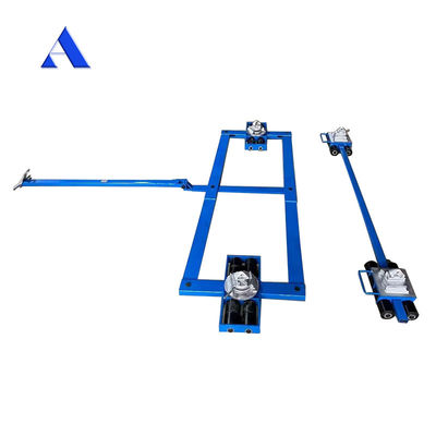 16 τόνων 32 τόνων Steel Roll Trolley Shipping Container Moving Dolly με δομή τριών τροχών και προσαρμόσιμη υποστήριξη OEM